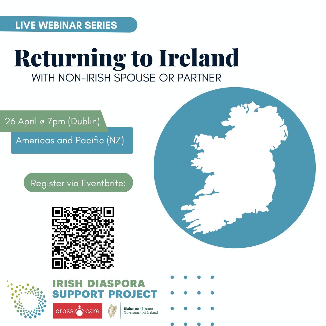 Please note: if you registered for the original date (30 March), your ticket is still valid for next week's session.

#GlobalIrish #ReturningToIreland