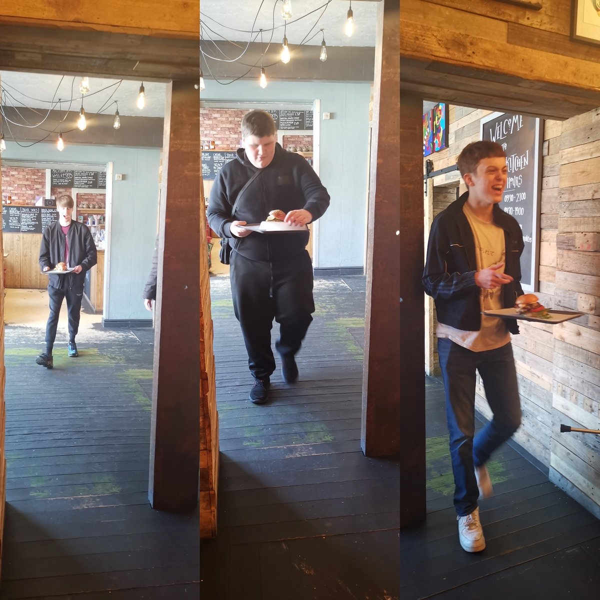 CampsmountAcad's tweet photo. Year 11 students had a fantastic day yesterday working under the guidance of Head Chef Ben Atkinson of Bear Kitchen. They experienced every aspect of food preparation and service then reaped the rewards enjoying what they had produced #BearKitchen #TeamCampsmount https://t.co/p2HAsAbrYG