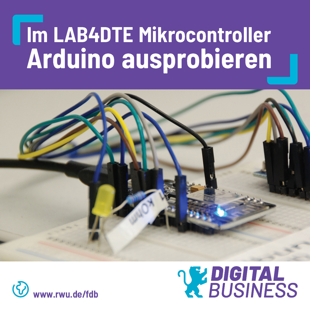 WIHRW's tweet photo. 👉Hier seht Ihr einen Mikrocontroller (Arduino) der mit Hilfe von Sensoren u.a. Temperatur und Luftdruck mißt und per WLAN versendet. Hier könnt ihr Ideen umsetzten oder einfach mal was ausprobieren.

👀Mi. + Do., 13 bis 14 Uhr, Gebäude E

#rwu #digitalbusiness #weingarten https://t.co/QoE0Oj7TyF