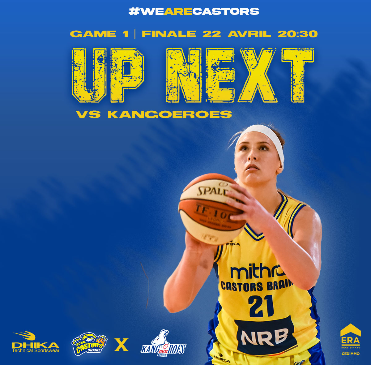 Jessica et ses coéquipières auront besoin de votre soutien Samedi pour la finale de championnat Div 1 Dames opposant Braine à Malines ! Ne manquez pas le match de l'année ! Vivez l'action en direct. Tickets : my.weezevent.com/mithra-castors…