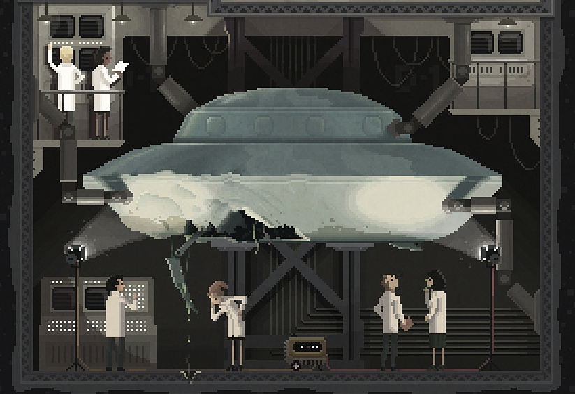 OctaviNavarro's tweet photo. They exist...🛸👽 #thesecret #scene7 #pixelart https://t.co/UqSeVszvam