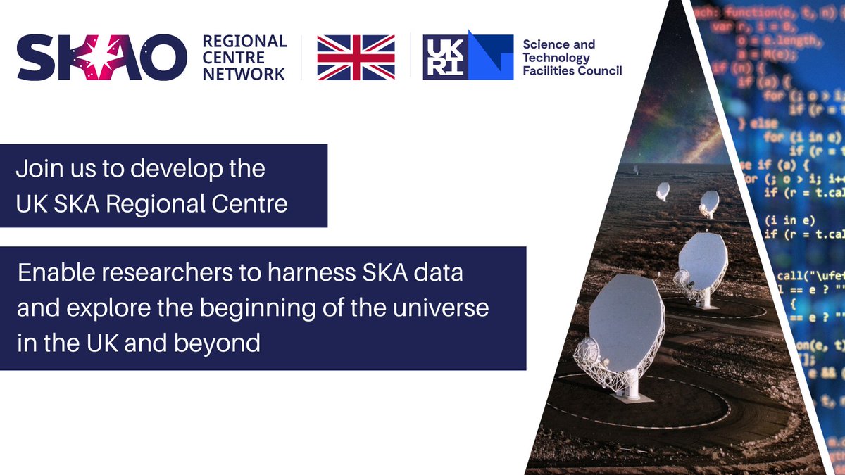 Come and join the team and help shape the development of the <a href="/UK_SKARC/">UK SKA Regional Centre (UKSRC)</a>! 

It's a permanent <a href="/ucl_arc/">UCL Advanced Research Computing Centre</a> post in our newest career pathway: Professional Research &amp;Investment Strategy Managers. 
Deadline 23 April.

#ProjectManagement #CommunityEngagement #jobs 
ucl.ac.uk/work-at-ucl/se…