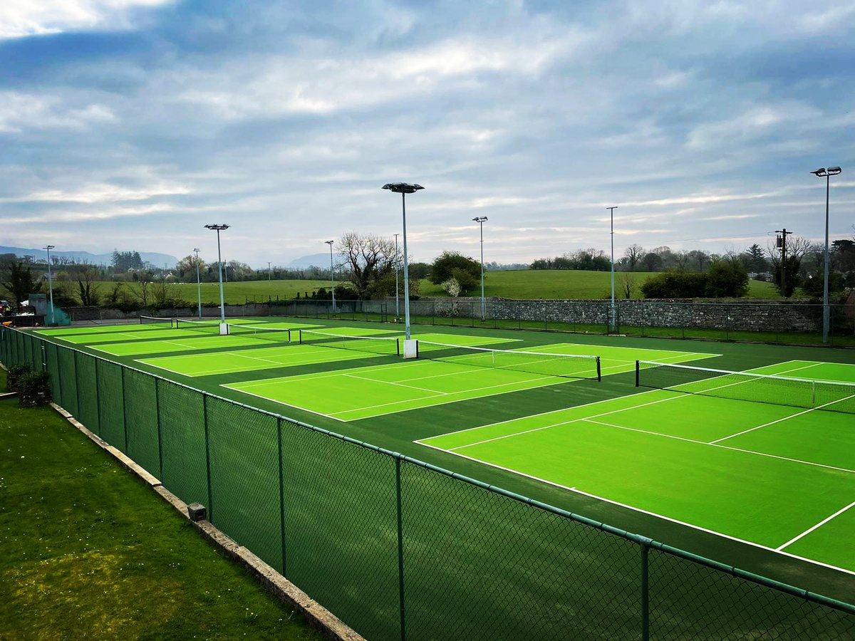 ireland_sis's tweet photo. Lovely day yesterday to start the final grade on these fantastic new SISTURF tennis courts in the West of Ireland. SIS Pitches installed our high performance Pro Club Advantage Tennis surface for a regional tennis club with an increasing youth membership. The future is bright! 🌅 https://t.co/j9KyDJzutC