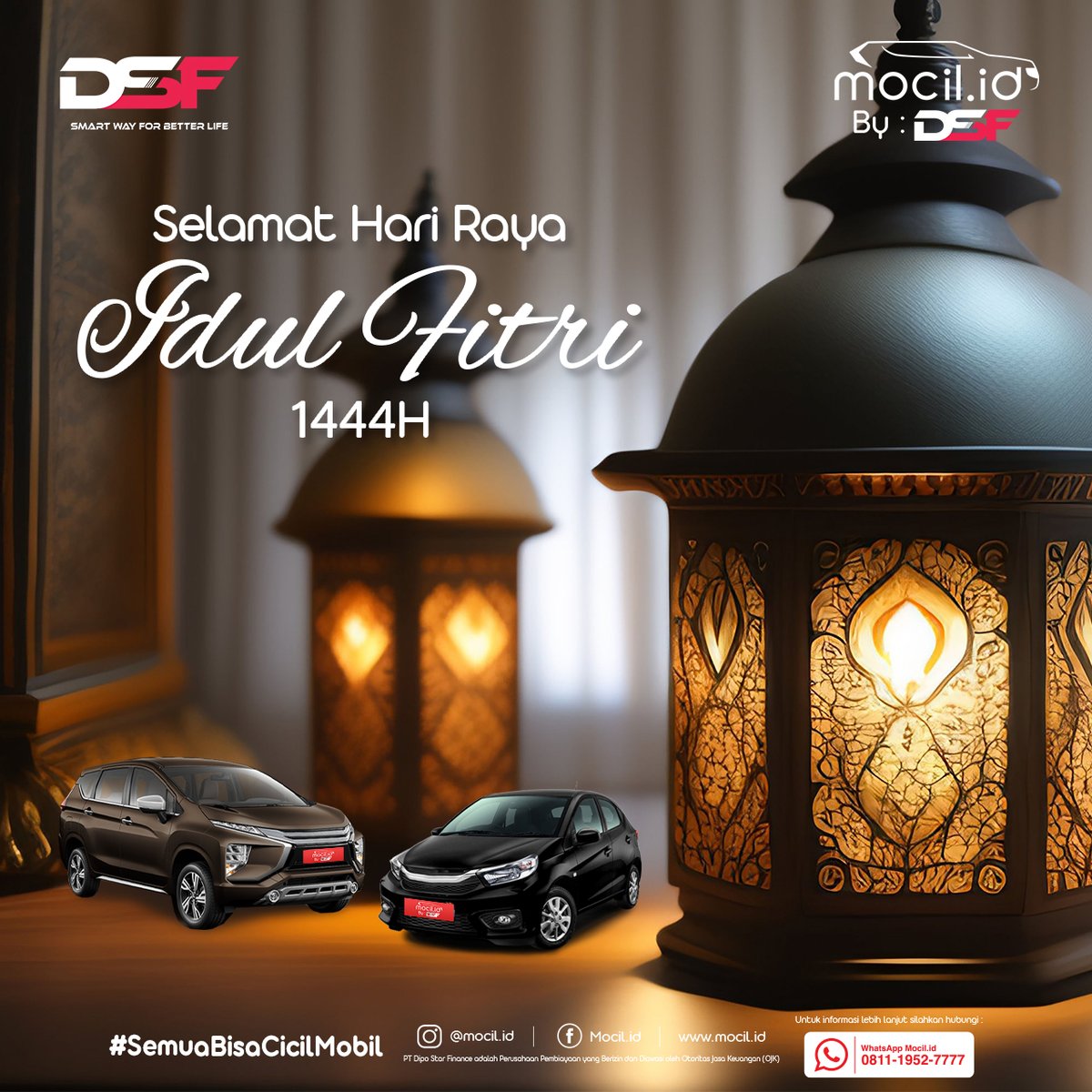 Mocil_Official's tweet photo. Selamat Hari Raya Idul Fitri 1444 H. Semoga Teman Mocil senantiasa diberikan keberkahan dan keberhasilan dalam hidup. Raga dan jiswa kembali suci. Segenap keluarga https://t.co/TN1t6PjSwM mengucapakn mohon maaf lahir dan batin.

#IdulFitri1444H #IdulFitri2023 #HariRaya #Lebaran https://t.co/vdRmsJ1fYl