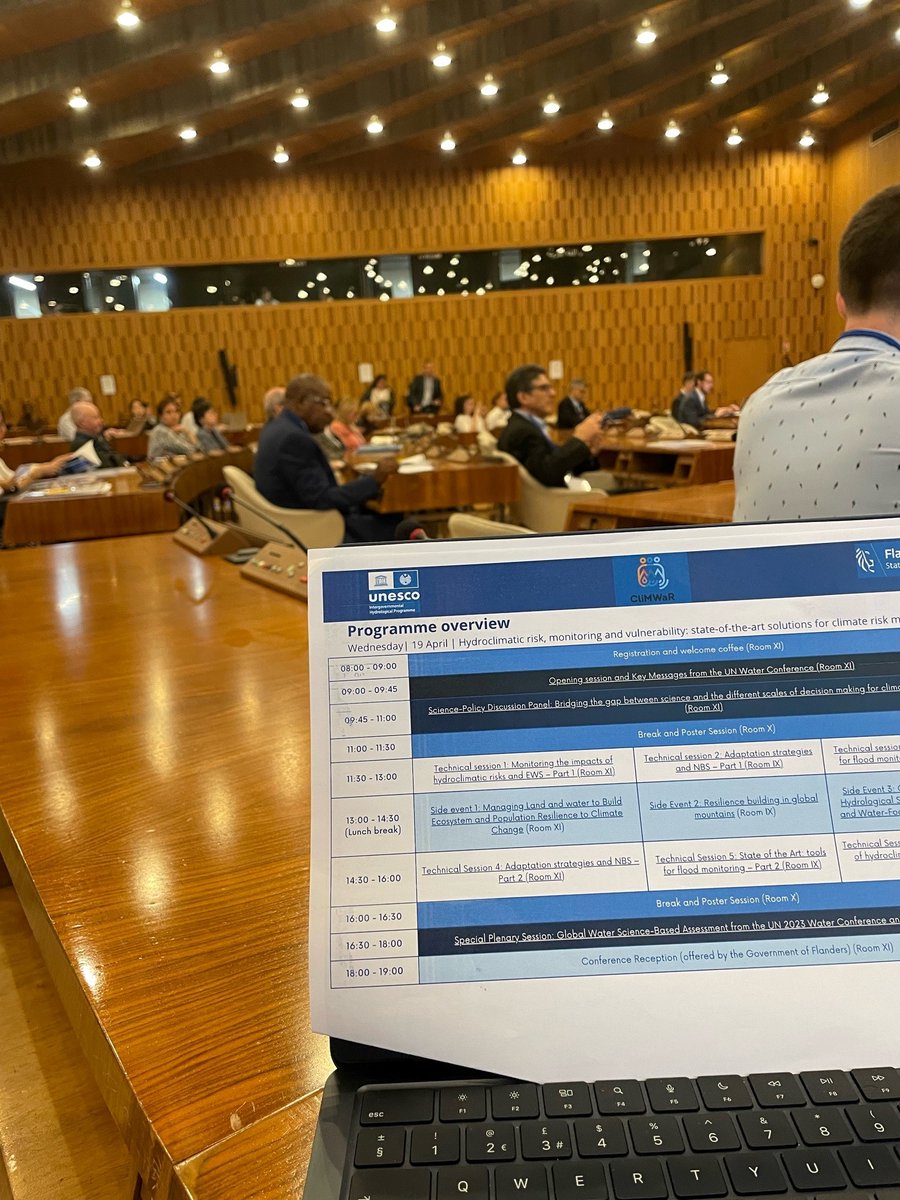 UNESCO Centre for Water Law, Policy and Science (@dundeewater) on Twitter photo Centre Director <a href="/JSR1001/">John Rowan</a> is attending the <a href="/UNESCO/">UNESCO 🏛️ #Education #Sciences #Culture 🇺🇳</a> Conference on Climate Risk, Vulnerability & Resilience Building
🚨There is still time to register for today's side event @ 12pm BST, where our Director will discuss governance in IHP-IX
Register here👉bit.ly/3mzaZoy Centre Director <a href="/JSR1001/">John Rowan</a> is attending the <a href="/UNESCO/">UNESCO 🏛️ #Education #Sciences #Culture 🇺🇳</a> Conference on Climate Risk, Vulnerability & Resilience Building
🚨There is still time to register for today's side event @ 12pm BST, where our Director will discuss governance in IHP-IX
Register here👉bit.ly/3mzaZoy
