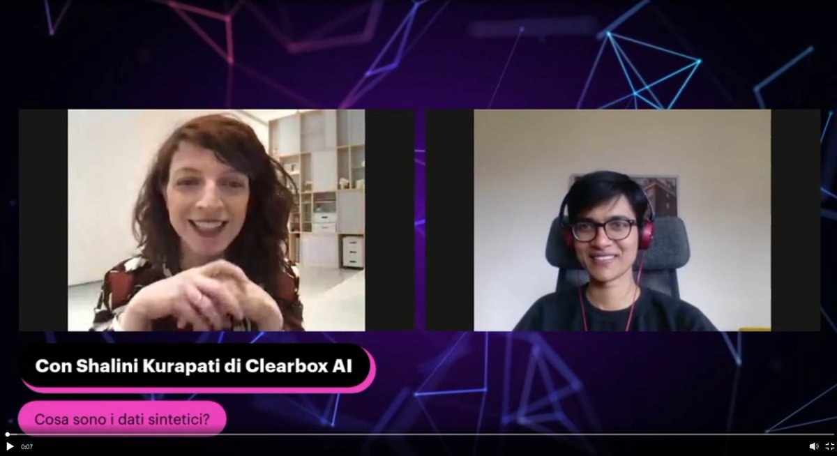 If you miss yesterday's live about synthetic data with our CEO @shalini_kr and data journalist @donatacolumbro, don't worry! You can watch it here and leave your doubts and questions in the comments (Lang: 🇮🇹) 👉 linkedin.com/events/cosason…