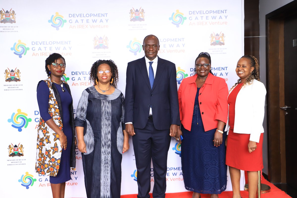DGateway's tweet photo. Dr. Patrick Amoth, EBS @DrPatrickAmoth Ag. Director General @MoH officiated the launch of #Kenya Tobacco Control Data Initiative (#TCDI) Dashboard. Kenya is committed to protecting citizens from the harmful effects of tobacco farming, production, and consumption. https://t.co/p9stFI6Kyy