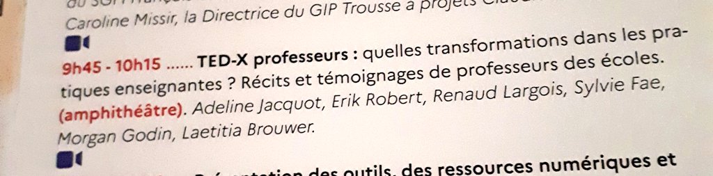 AxelJean77's tweet photo. 19 04 2023
#TNE95 @valdoise
Excellentes interventions des enseignantes et enseignants sur les transformations dans les pratiques pédagogiques avec @Edu_Num, format #TEDX @DANEVersailles @acversailles #Innovation #IA #P2IA 
@SGPI_avenir
@reseau_canope 
/C @PapNdiaye @audranlebaron https://t.co/OeeALYDe8U