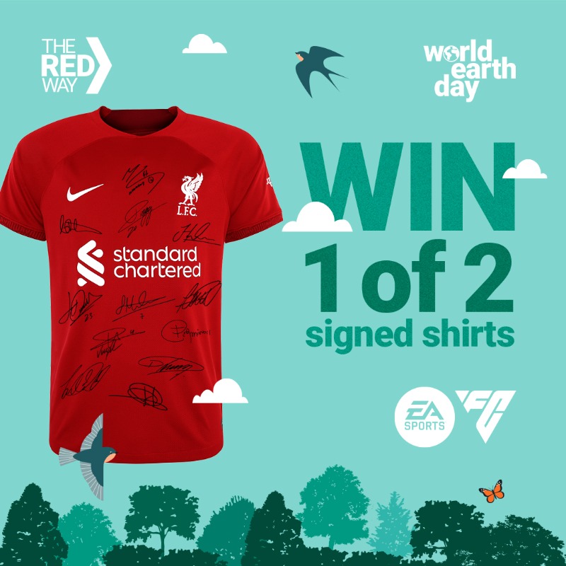 LFC's tweet photo. Play your part this #WorldEarthDay and together we can have a positive impact on the planet 👇