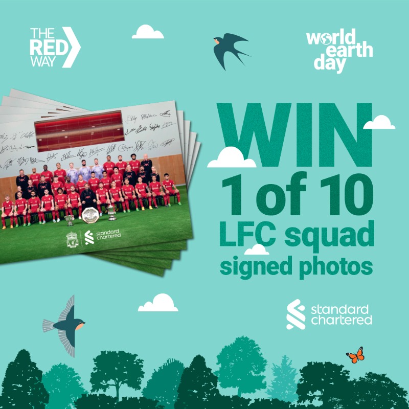 LFC's tweet photo. Play your part this #WorldEarthDay and together we can have a positive impact on the planet 👇