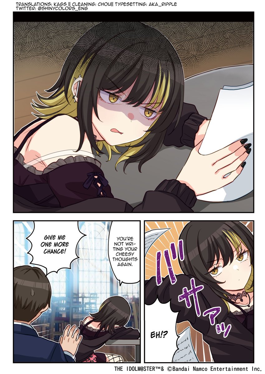 ShinyColors_ENG's tweet photo. Also, here's a translation of another special comic from a few days ago featuring Luca!

#シャニマス #idolmaster https://t.co/xJGn0lril7