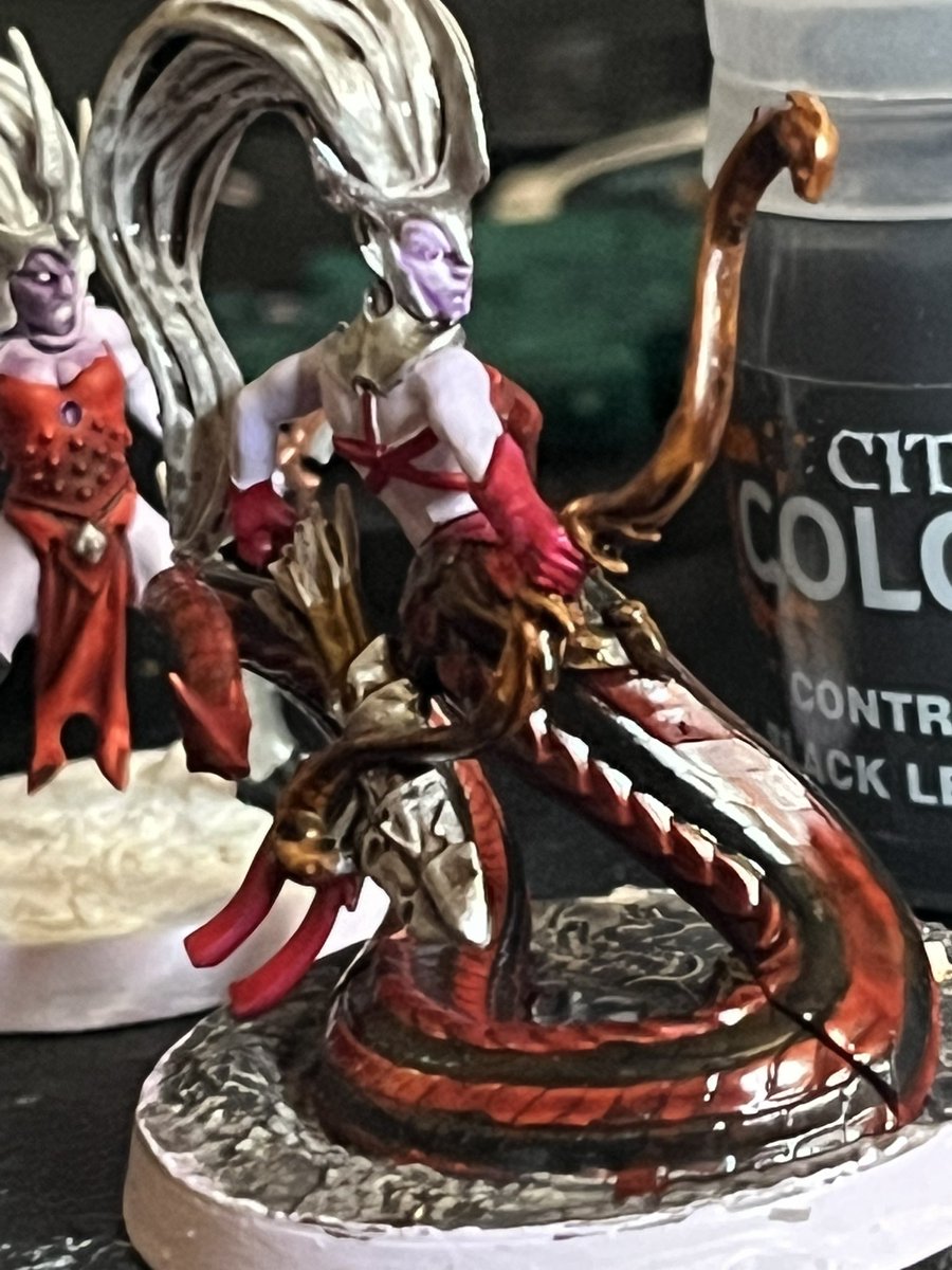 jongrim13's tweet photo. Kyrae. Morgwaeth’s Blade-Coven. 

I dig this figure 

#Warhammer #Underworlds #WitchElf https://t.co/Z2DVrHoTHk