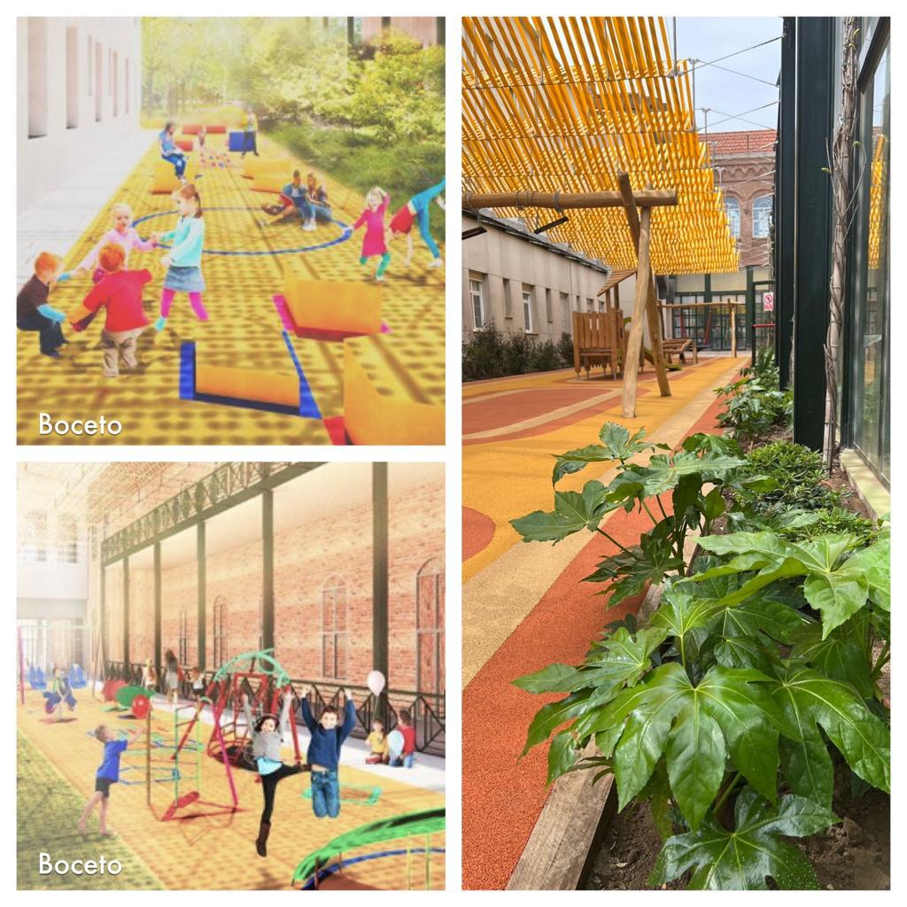 Pasito a pasito, semilla a semilla, #ElJardínDeMiHospi del Hospital Niño Jesús de Madrid va tomando forma. Cada día se parece más al sueño que tenemos en mente ✨: un espacio a pie de calle donde los peques ingresados puedan jugar como si estuvieran en el parque, al lado de casa.