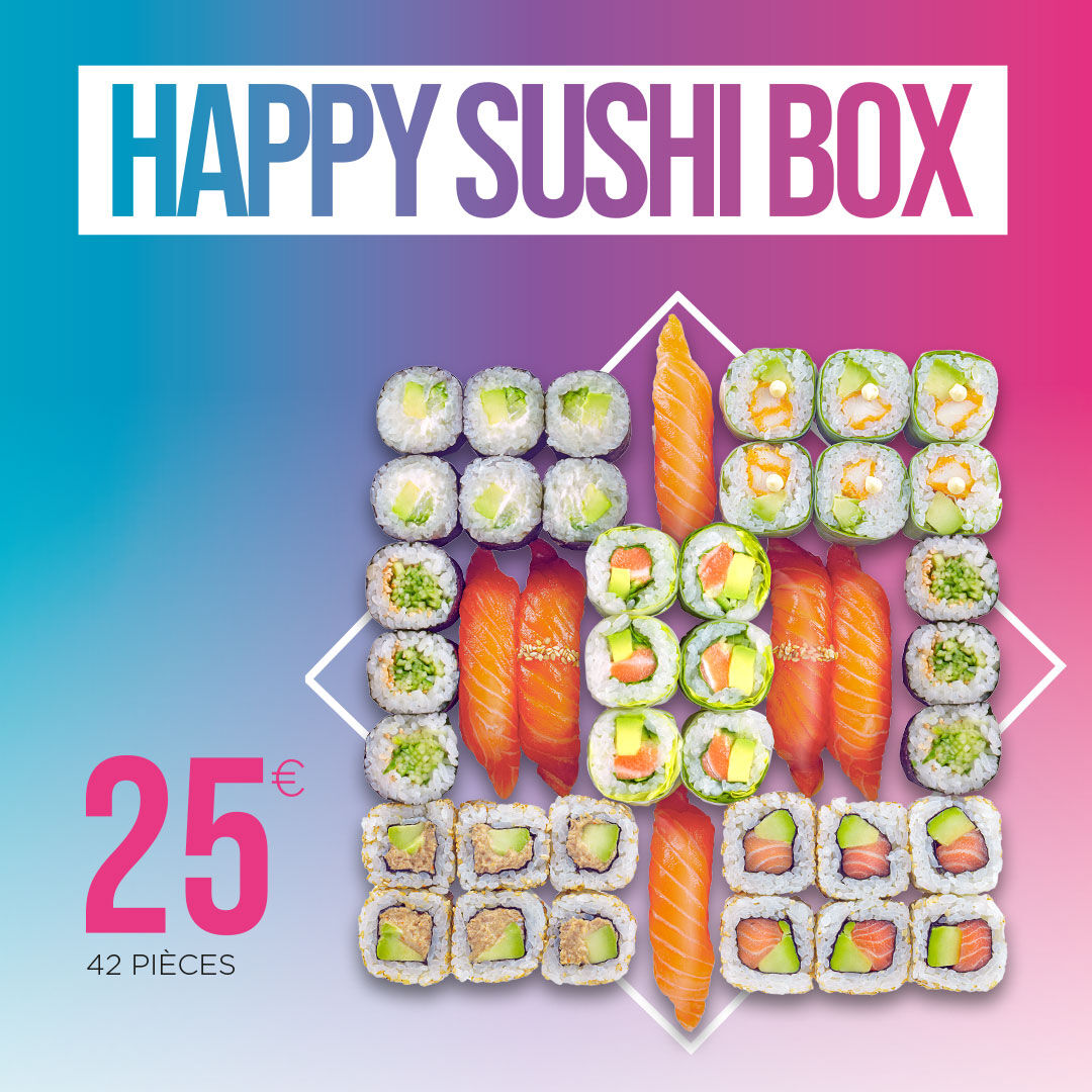 ✨NOUVEAU PRIX | HAPPY SUSHI BOX ✨
Pour ce mois d'avril, profitez de la Happy Sushi Box à un prix tout doux de 25€ ! 😍 #SushiShop

bit.ly/3x8TPiU