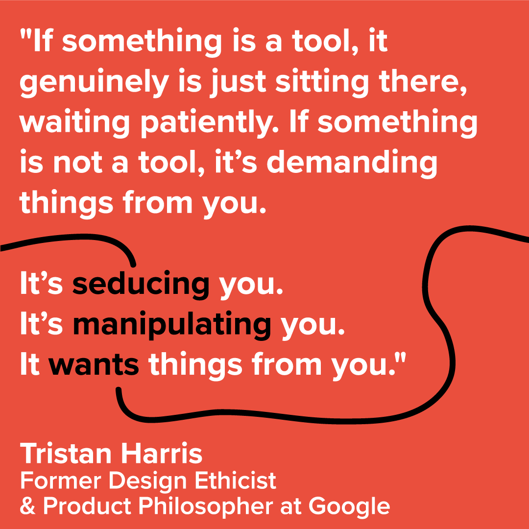 filteredlife_au's tweet photo. The psychological hacking of social media ๐ค 2/3
#digitalrights #digitalreboot #digitaldivide #yourundividedattention #surveillancecapitalism #filterbubbles #attention #curated #filteredlife https://t.co/4NZ34IPaie