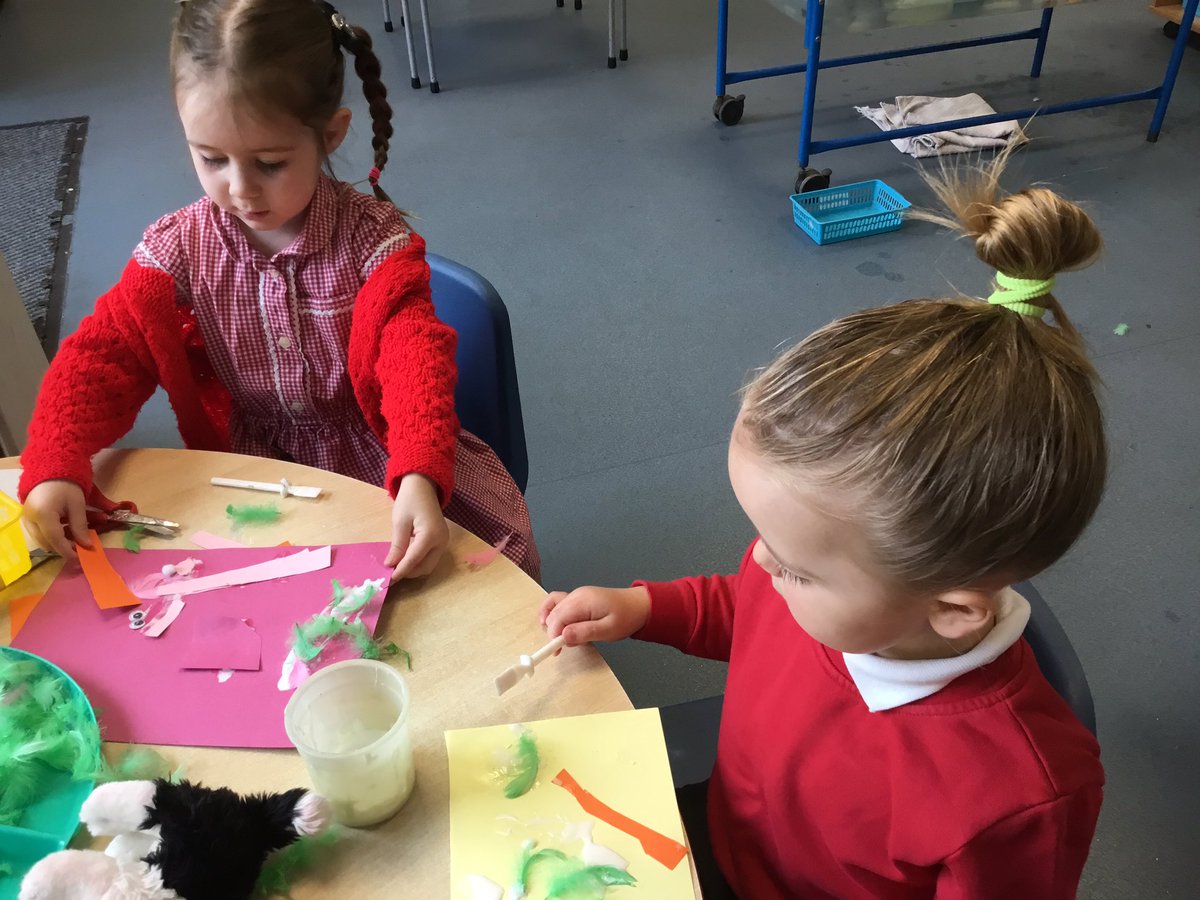 NurseryOPS's tweet photo. Today the children listened to the story ‘Where the Wild Things Are’. The children talked about the amazing illustrations and story. The children then made wild thing collages and drawings! ##opsart #wherethewildthingsare #english #markmaking #modelmaking https://t.co/RtZnclnraP