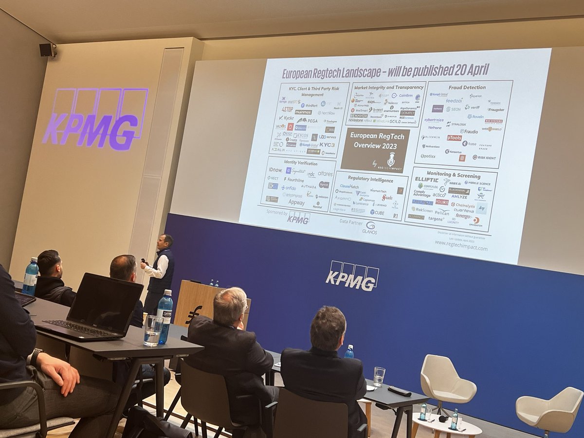 mwmosen's tweet photo. #regtech compiled by #KPMGregtech. Die Landscape zeigt, dass in diesem Bereich Innovation notwendig ist. https://t.co/ifaz9WX6Da