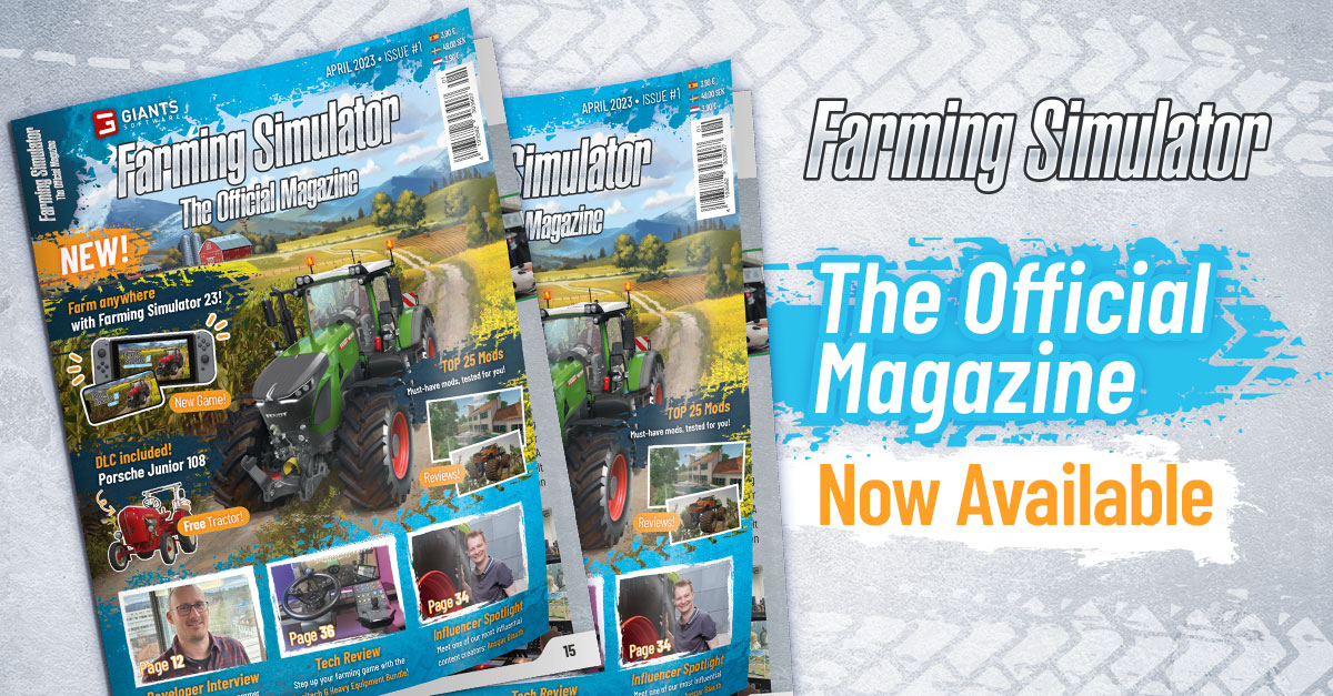 GIANTS Software on X: Farming Simulator Magazine out now! The 1st