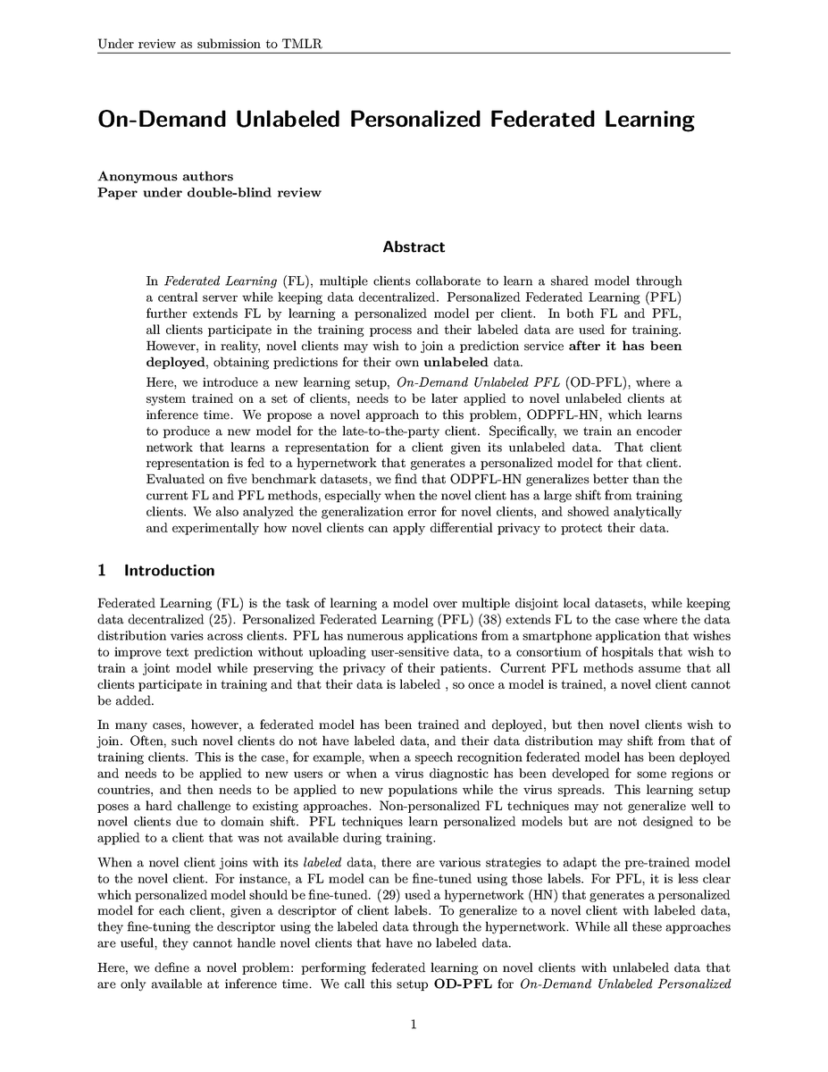 TmlrSub's tweet image. On-Demand Unlabeled Personalized Federated Learning

openreview.net/forum?id=meKas…

#federated #hypernetwork #learns