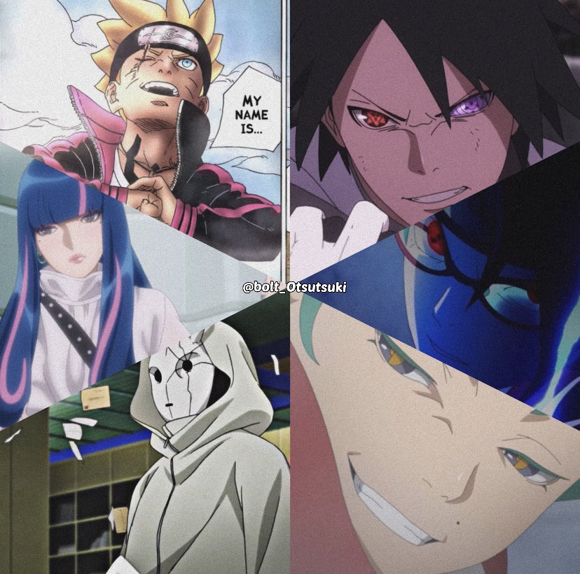Bolt_Otsutsuki's tweet photo. We can all agree that Team Boruto is no joke:

Sasuke
Sarada
Sumire
Eida
Daemon

All on his side 👏🏾💯 https://t.co/66xBu1nQpn