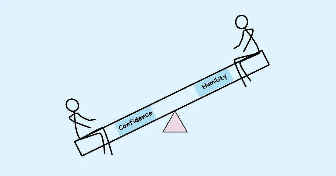 Balancing the paradox/tension between confidence &amp; humility is an issue for every leader &amp;/or "improvement expert".  It's about having faith in our capability while understanding we don’t know everything. Humility leads to doubt, which makes us curious &amp; eager to discover things