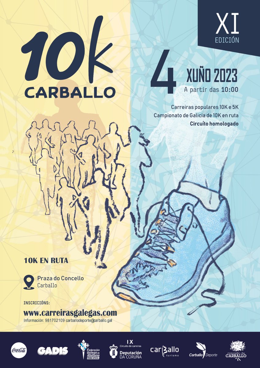 Volve a 10K a Carballo, que nesta edición tamén é a sede do Campionato de Galicia de 10k en ruta. Novas | Concello de Carballo carballo.org/novas.php?id=8…