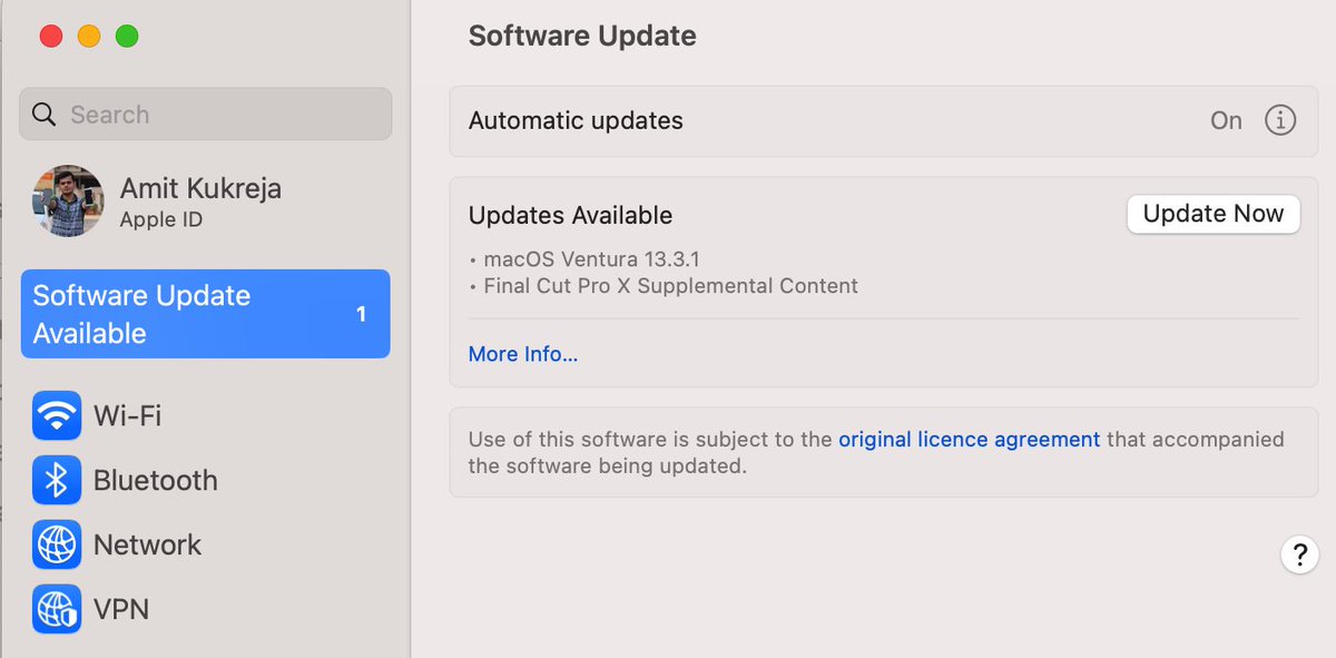 theandroidrush's tweet photo. 🚨 #MacOS Alert🚨

New MacOS 13.3.1 #Update available now! Includes security patches and bug fixes. Also, minor upgrade for Final Cut Pro with new sound and audio effects.

Follow➡️ @TheAndroidRush for More Stuff Like This &amp; Drop a Like❤️ Comment💌 &amp; Share⬆️
#Apple #AppleBKC #Mac https://t.co/Fvjep50uaT