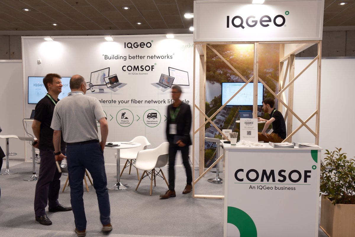 IQGeo_software's tweet photo. We are in Madrid for the FTTH Conference this week, meet us at stand G06. 
If you're attending, stop by to say 👋 and talk through your fiber business and technical KPI’s with the team!

#FTTHConference2023 #FiberNetworks #FiberOptics #FTTH23 #Broadband #ComsofFiber https://t.co/C07ZGksvOQ