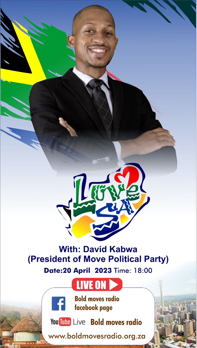 david_kabwa's tweet photo. Tune into Bold MOVES radio at 18:00 on the 20th of April for what promises to be a great discussion

#movewithdavid #leadwithus #movewithus #DavidKabwa #glorytojesus https://t.co/lQzoyvxzAA