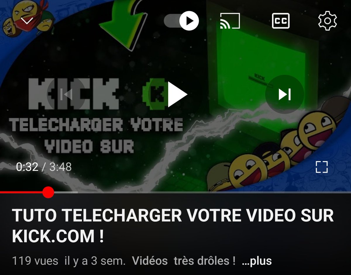Pour ceux qui veulent télécharger leur rediffusions sur Kick. Petit tuto by <a href="/GoComedyFun/">GOᑕOᗰEᗪYᖴᑌᑎ</a> 

<a href="/Kickfrancais/">Kick Français</a>
<a href="/KickQuebec/">KickQuébec</a>
<a href="/KickStreamerFr/">KickStreamerfr</a>
@KickStreamFR #KickStreaming
#KickStreamers

youtu.be/qt723d8XVR4