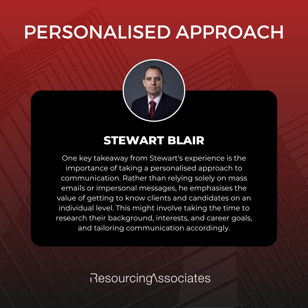 ResourcesAssoc's tweet image. If you&apos;re looking for a recruitment specialist who is dedicated, knowledgeable, and well-connected, Stewart is the person to talk to.

E: sblair@resourcingassociates.com
T: UK: 0203 983 9300 | US: +1 (646) 993 7350

#Testimonial #PositiveFeedback #Recruitment