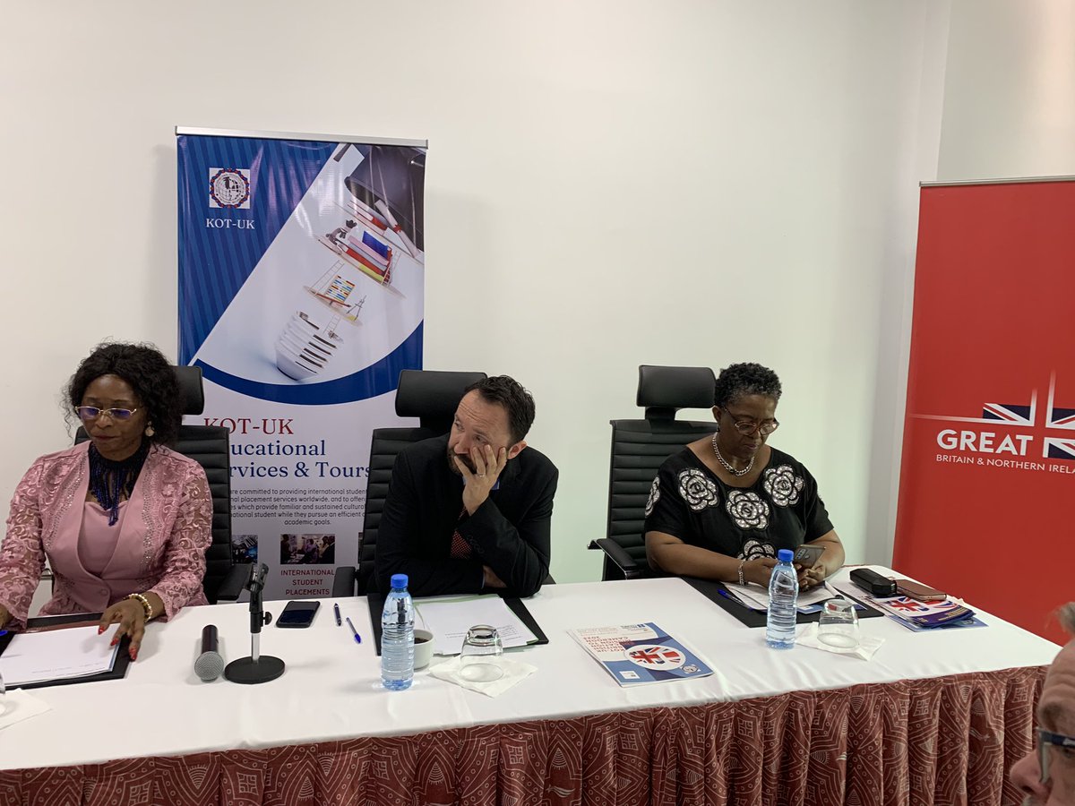 UKinCameroon's tweet photo. The maiden edition of KOT-UK’s British Education Mission to Cameroon has begun this morning in Yaoundé

The UK 🇬🇧 is the springboard for leveraging access to international education all over the globe 🌏

@GREATBritain https://t.co/g4P49J1VMs