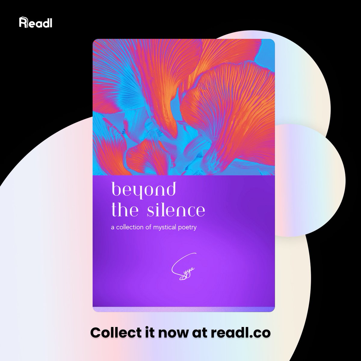 Delve into the profound with "Beyond The Silence," a captivating collection of mystical #poetry by @syyaart 

Unravel the mysteries of life, love, and the cosmos! 🌍💫 

Collect it now: readl.co/story/89423026…

#poetrybook #spiritualjourney #NFTPoem