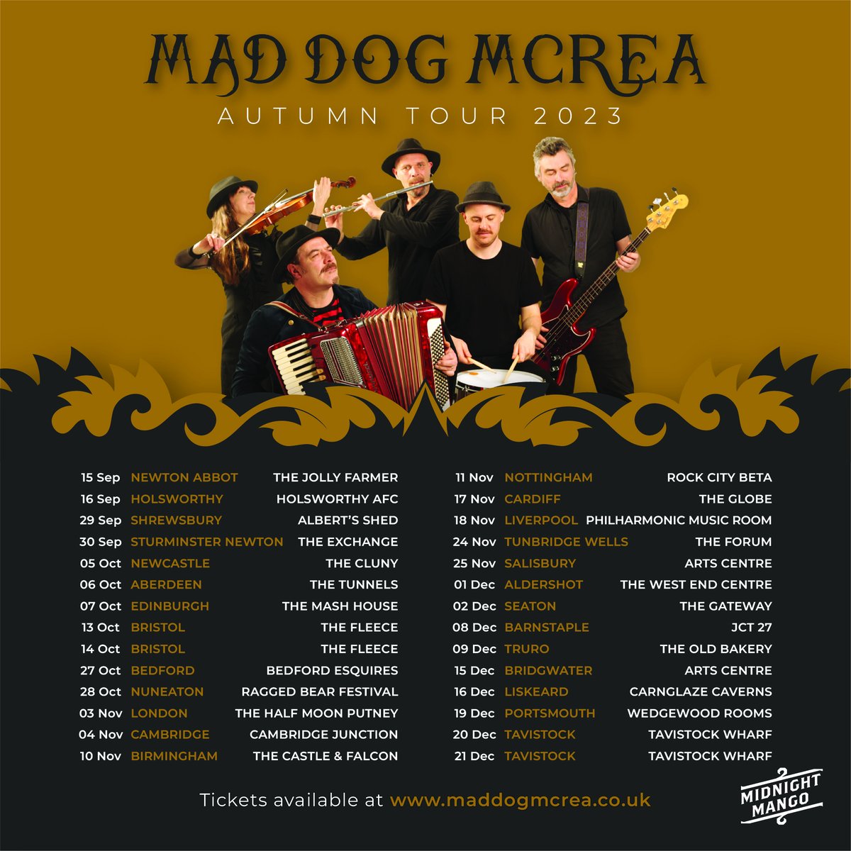 Midnight Mango (@midnightmango) on Twitter photo π£ <a href="/MadDogMcrea/">Mad Dog Mcrea</a> have just announced the dates for their upcoming autumn tour!
Head over to their website to grab your tickets now!
maddogmcrea.co.uk π£ <a href="/MadDogMcrea/">Mad Dog Mcrea</a> have just announced the dates for their upcoming autumn tour!
Head over to their website to grab your tickets now!
maddogmcrea.co.uk