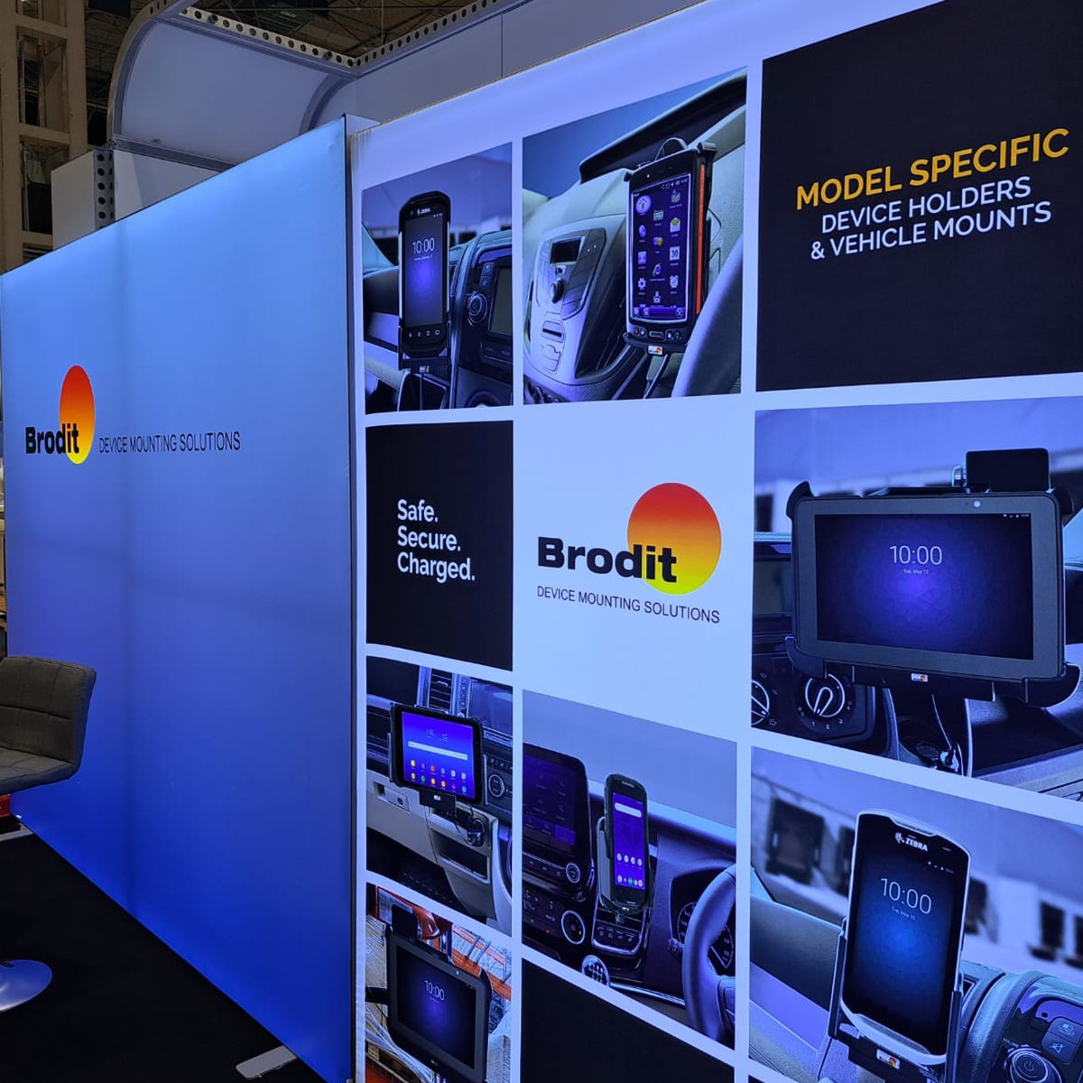 NemesisLimited's tweet photo. Day 2 of the @TheCVShow is in full swing at
@thenec, Birmingham!  

Come along to stand 5E90 &amp; say hello to see how @BroditUK rugged, two-part solutions can help you mount your devices.  

#cvshow2023 #phoneaccessories #vehicleaccessories #samsungelectronics #zebratechnologies https://t.co/r4JSbhwLSE