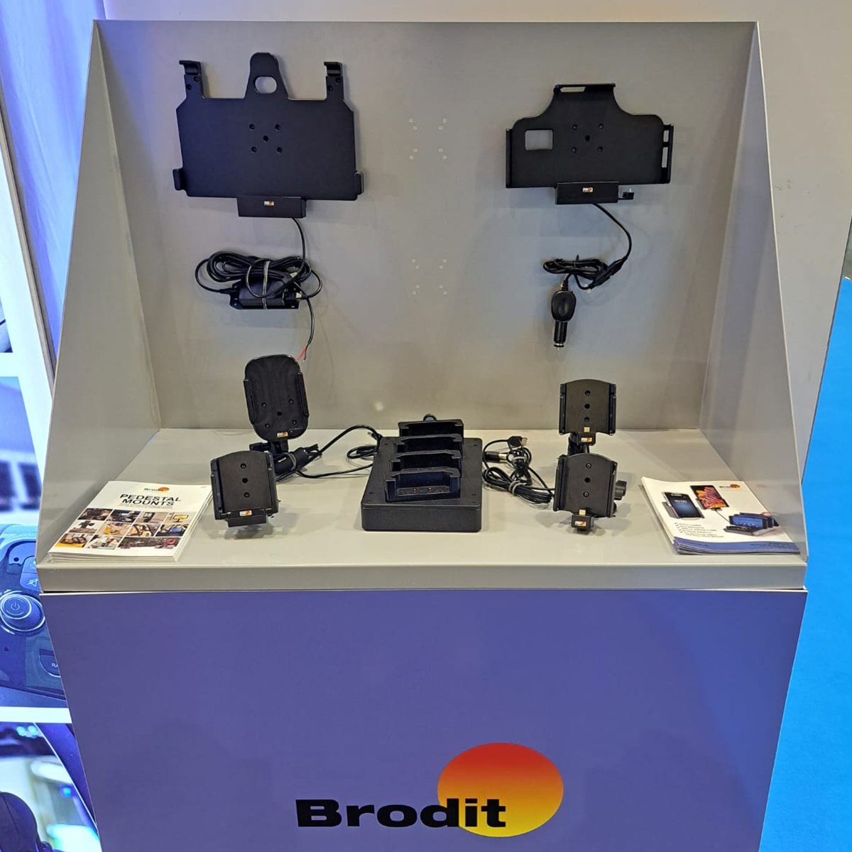 NemesisLimited's tweet photo. Day 2 of the @TheCVShow is in full swing at
@thenec, Birmingham!  

Come along to stand 5E90 &amp; say hello to see how @BroditUK rugged, two-part solutions can help you mount your devices.  

#cvshow2023 #phoneaccessories #vehicleaccessories #samsungelectronics #zebratechnologies https://t.co/r4JSbhwLSE