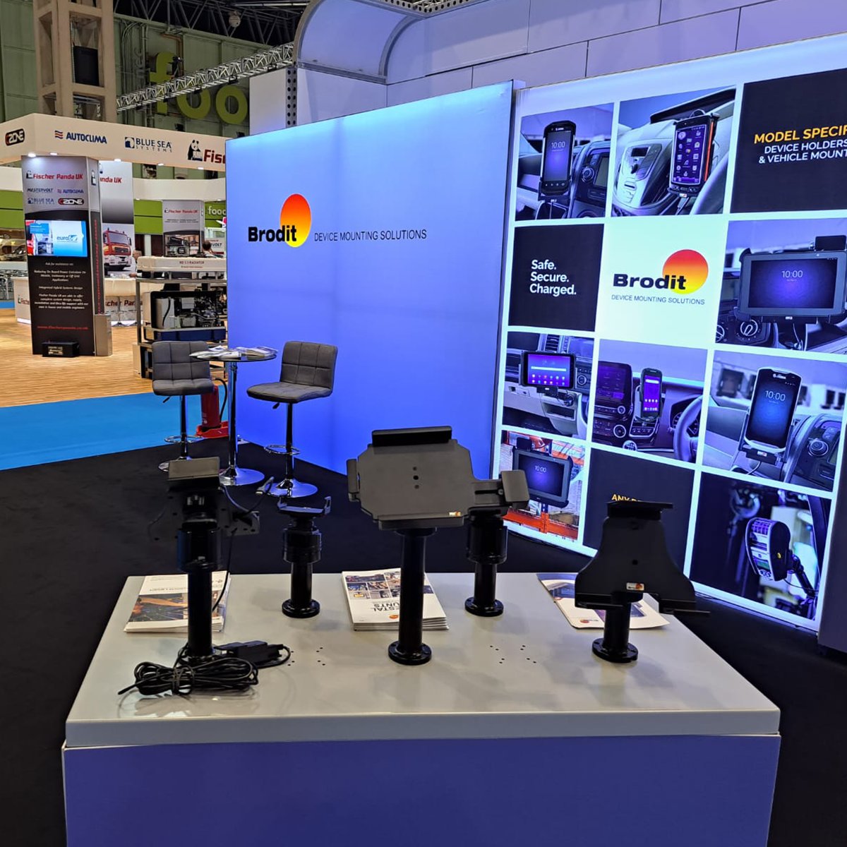 NemesisLimited's tweet photo. Day 2 of the @TheCVShow is in full swing at
@thenec, Birmingham!  

Come along to stand 5E90 &amp; say hello to see how @BroditUK rugged, two-part solutions can help you mount your devices.  

#cvshow2023 #phoneaccessories #vehicleaccessories #samsungelectronics #zebratechnologies https://t.co/r4JSbhwLSE