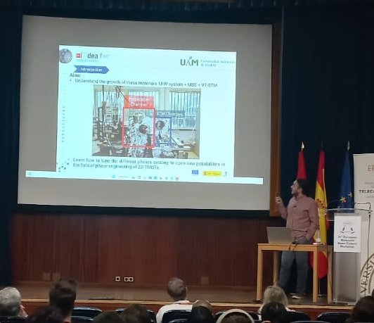 JoanRipollSau's tweet photo. Today I talked about our  MoTe2 and Tate2 growth studies at the #EuroMBE2023 conference placed in @IsomUpm. Thank you for the opportunity and the experience! https://t.co/U29Psip7aA