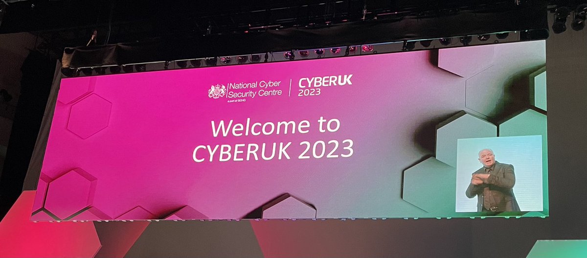 ….and so it begins!
#CYBERUK23