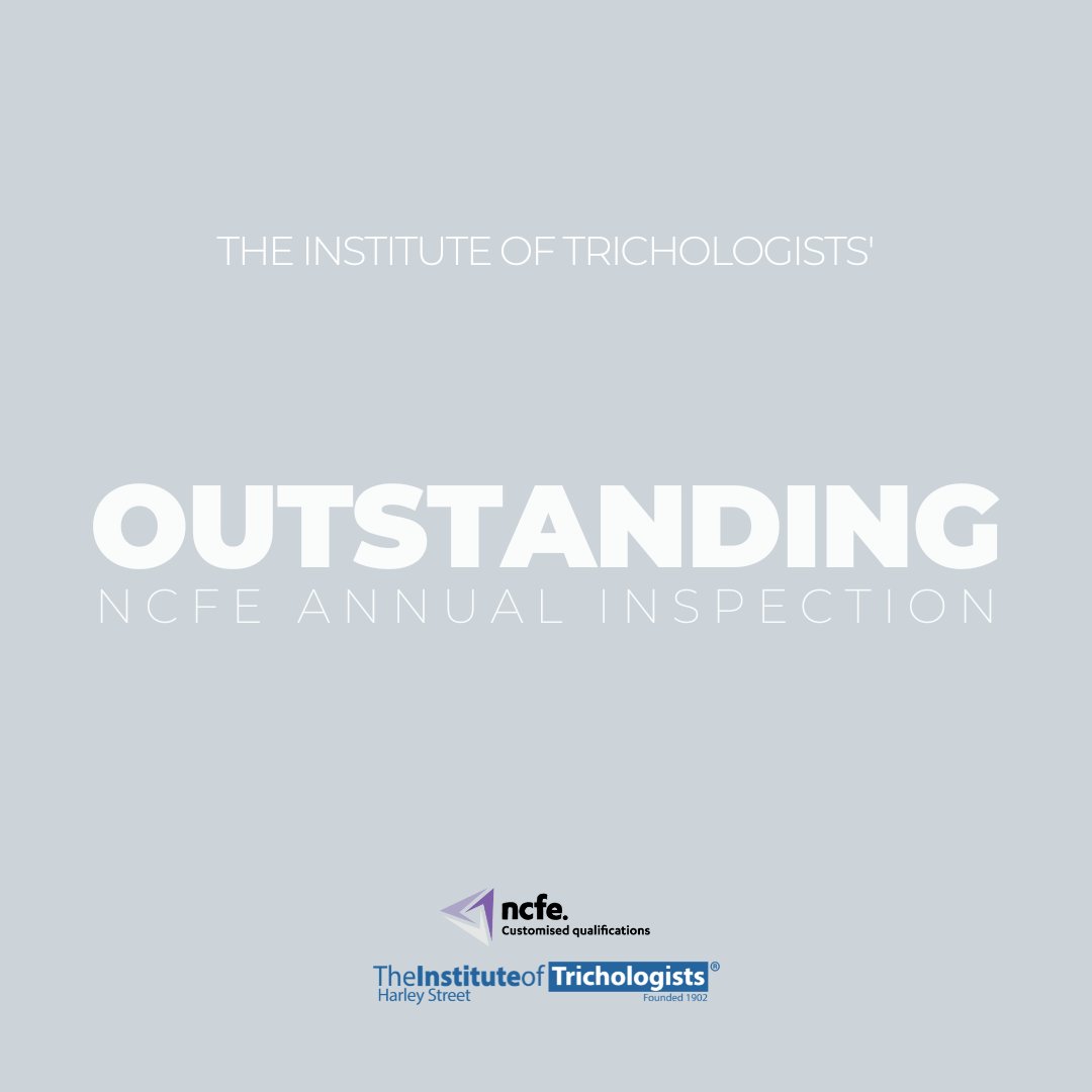 TrichologistsUK's tweet photo. The IOT is delighted to announce that after receiving its yearly awarding body inspection we remain outstanding! Graded one excellent in every area of two inspections. 

Read our full announcement: https://t.co/QNn5c2SCrE https://t.co/100Bzfw0YU