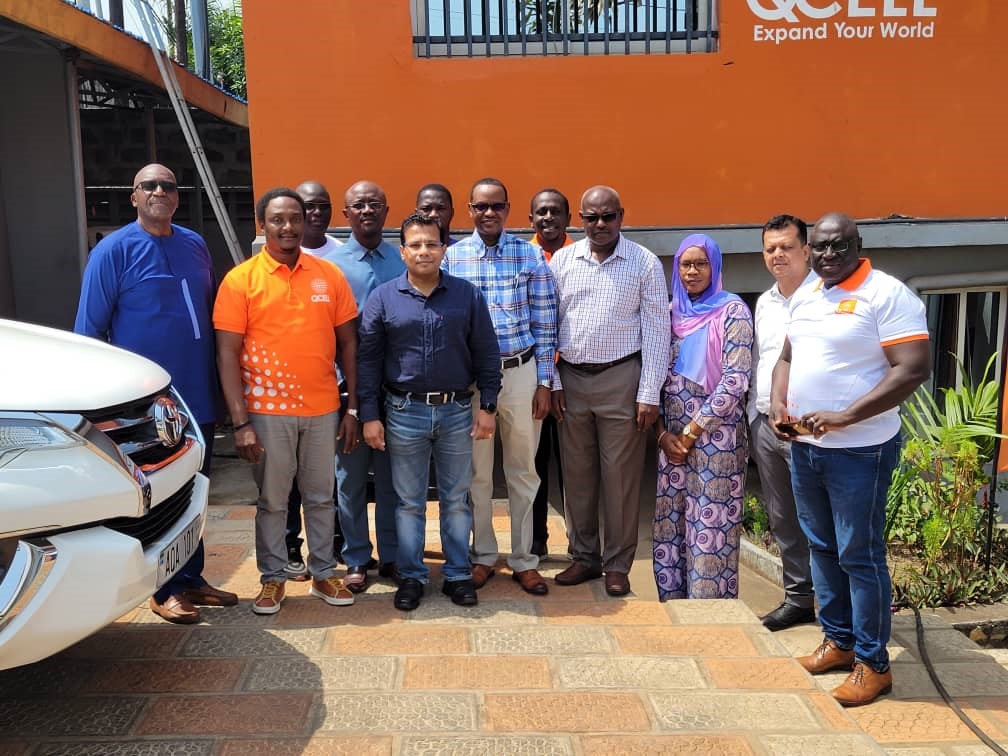 QcellSL's tweet photo. #Sierraloaded #Salonemessenger
#Throwback, Hon. Ousman Bah, Gambia’s Minister of Information and Communications together with other dignitaries pays QCell SL a courtesy visit.
#QCellSL
#SalonePride
#Expandyourworld
#Cheapestnetwork https://t.co/YnDqRTlKqi