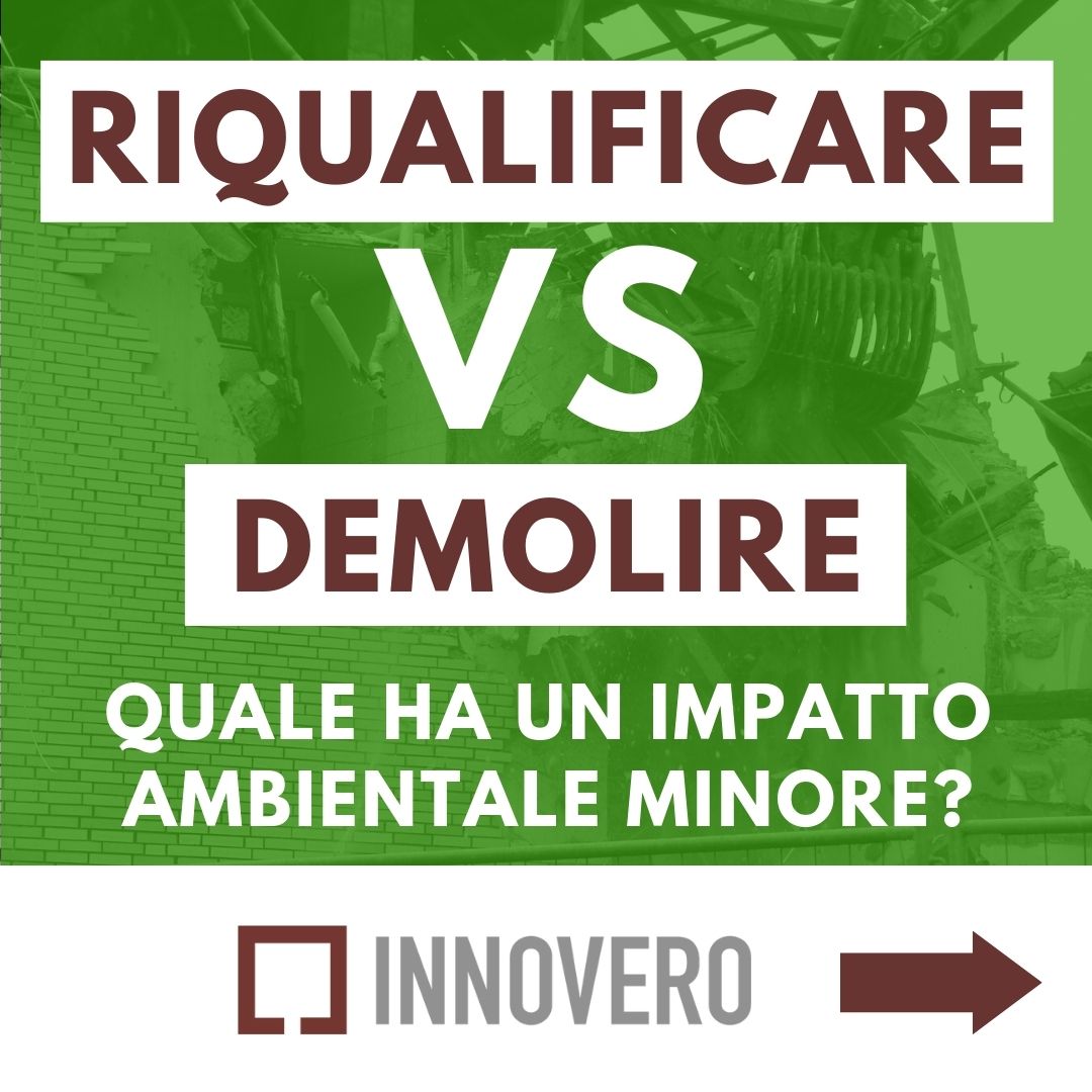 InnoveroEdile's tweet photo. 📷 #RIQUALIFICARE o #DEMOLIRE:
quale ha un impatto ambientale minore?

#ambiente #cementificazione #edificisostenibili #impattoambientale #Bioedilizia #Antisismica #AdeguamentoStrutturale #Restauro  #costruzioni #ristrutturazione #riqualificazione #casaclima #innovero https://t.co/EycXH4RKlr
