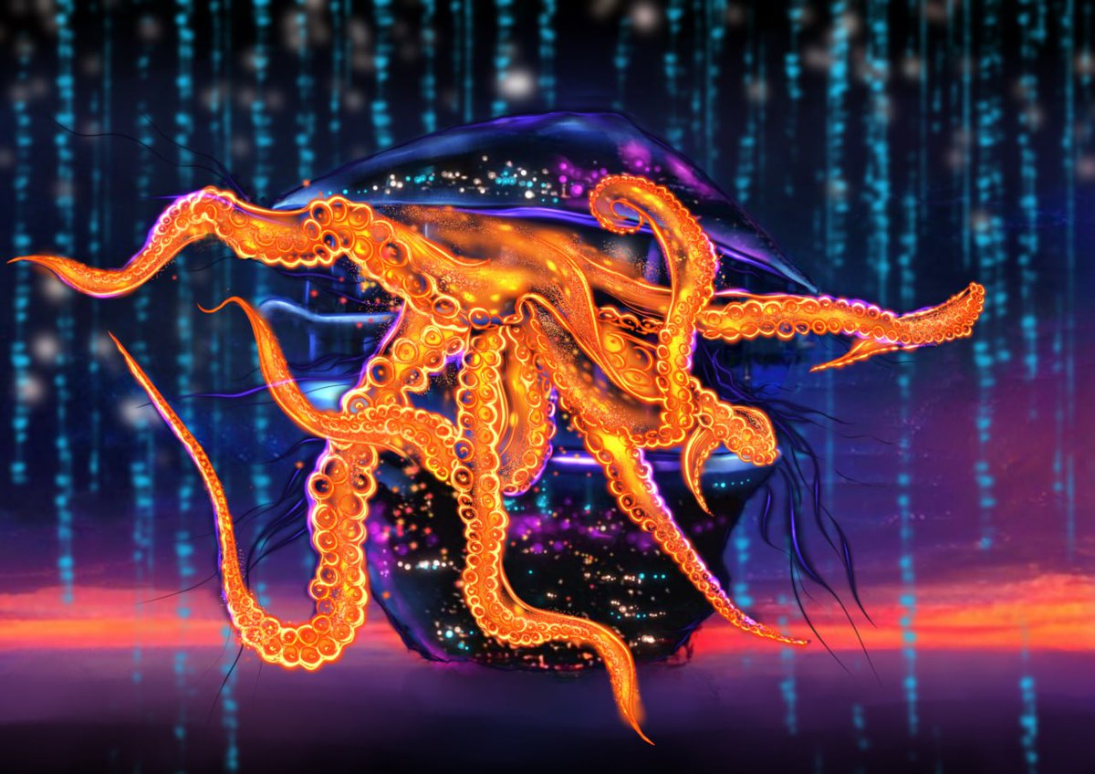 GM 🌸🌸🌸have a nice day          shining worlds- octopus

opensea.io/assets/ethereu… #NFTcommunity #fairArtNFT   #OpenSea 
#DigitalArtist