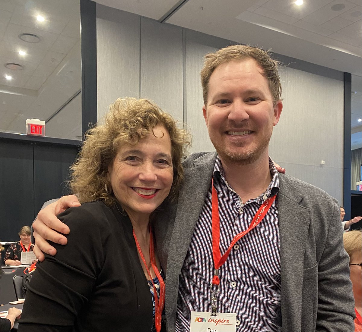 KarenJacobsOT's tweet photo. Wonderful energy at the start of the AOTA Academic Leadership Council meeting at the AOTA Inspire 2023 AOTA INSPIRE | 2023 Annual Conference &amp; Expo It is a joy to see colleagues.
#OTMonth
#everydayisablessing
#livinglifetoitsfullest
#livingmybestlife https://t.co/dwE0Qh3Dqx