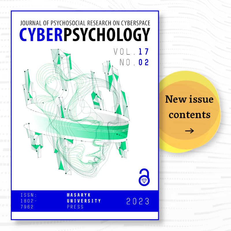 CyberPsy_jn's tweet photo. 🌱Spring issue is here!🌱

Vol 17 No 2 features 8 insightful articles on cyber victimization, celebrity appearance-shaming, online shopping, and more. Don't miss out on the latest research in the field. Check it out now! 👇

#Cyberpsychology #OpenAccess #NewIssue #AcademicTwitter