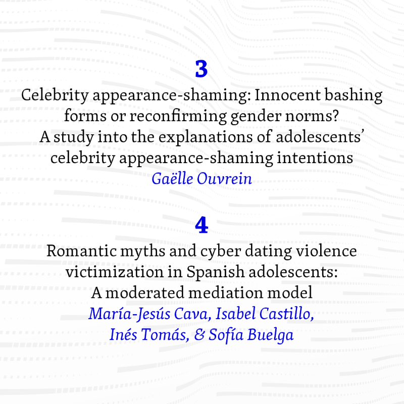 CyberPsy_jn's tweet photo. 🌱Spring issue is here!🌱

Vol 17 No 2 features 8 insightful articles on cyber victimization, celebrity appearance-shaming, online shopping, and more. Don't miss out on the latest research in the field. Check it out now! 👇

#Cyberpsychology #OpenAccess #NewIssue #AcademicTwitter