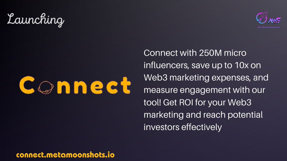 metamoonshots's tweet photo. 🔥🚀 Ready to level up your web3 marketing game? Join us and harness the power of our 250M+ micro-influencers! Save up to 10x and get a guaranteed ROI. Our expert team will help you achieve your goals. Partner with us now! #Web3Marketing #MicroInfluencers #GuaranteedROI 💻💰 https://t.co/OQlaxnowg6