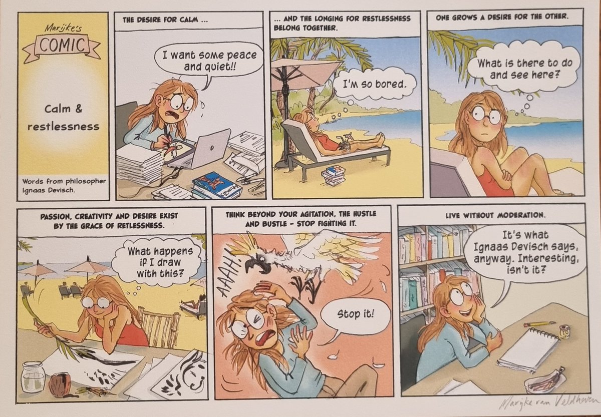 idevisch's tweet photo. @message_in_a_drawing drew this wonderful comic based on my book Restlessness
#debezigebij https://t.co/7ARdOYLFSO