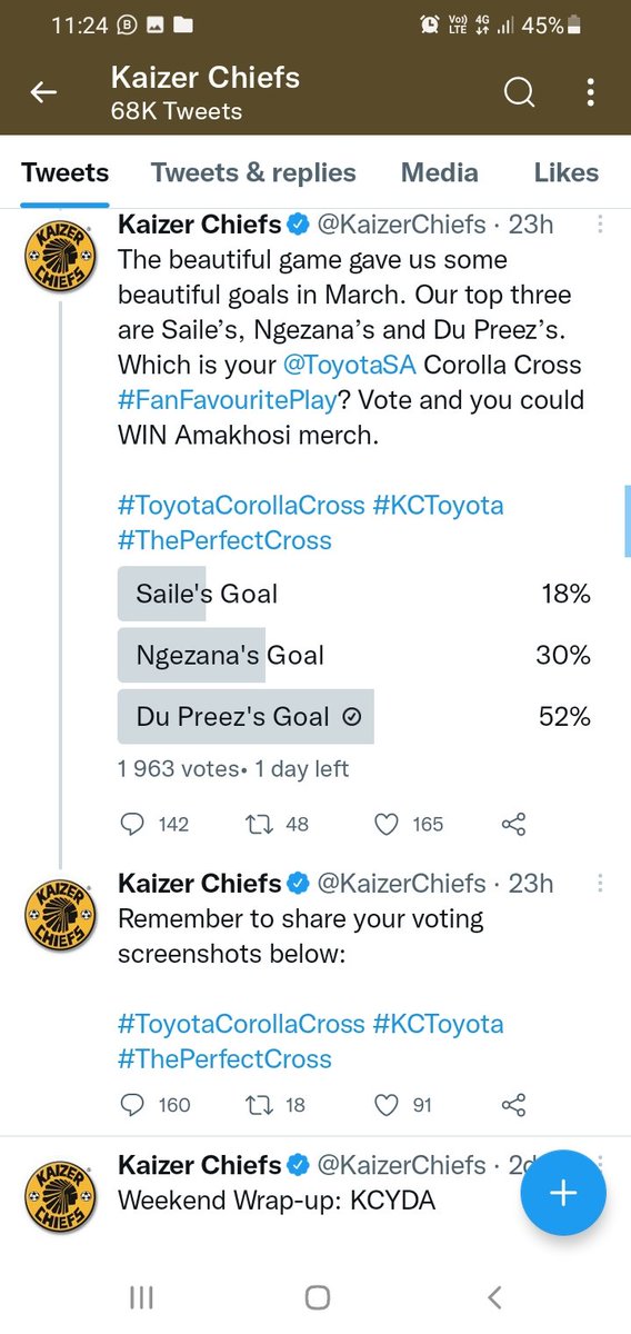 African_bhubesi's tweet photo. @KaizerChiefs #ToyotaCorollaCross #KCToyota #ThePerfectCross https://t.co/RnGgXCrtxl