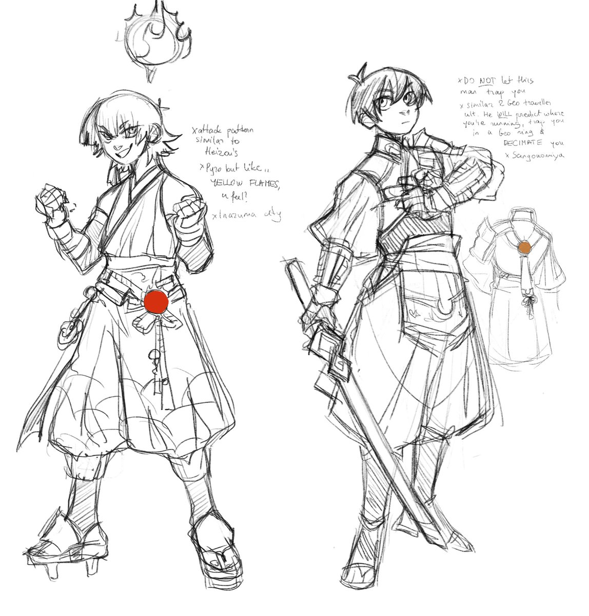ybbshieru's tweet photo. shieru u cant just make a genshin au with every one of ur hyperfixations——YES I CAN 
super quick also i hate drawing details but heres a VAGUE idea https://t.co/JEooiI9jnN